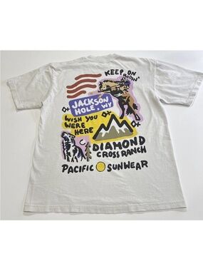 Diamond Cross Ranch Jackson Hole Wyoming Men’s M Western Graphic Tee